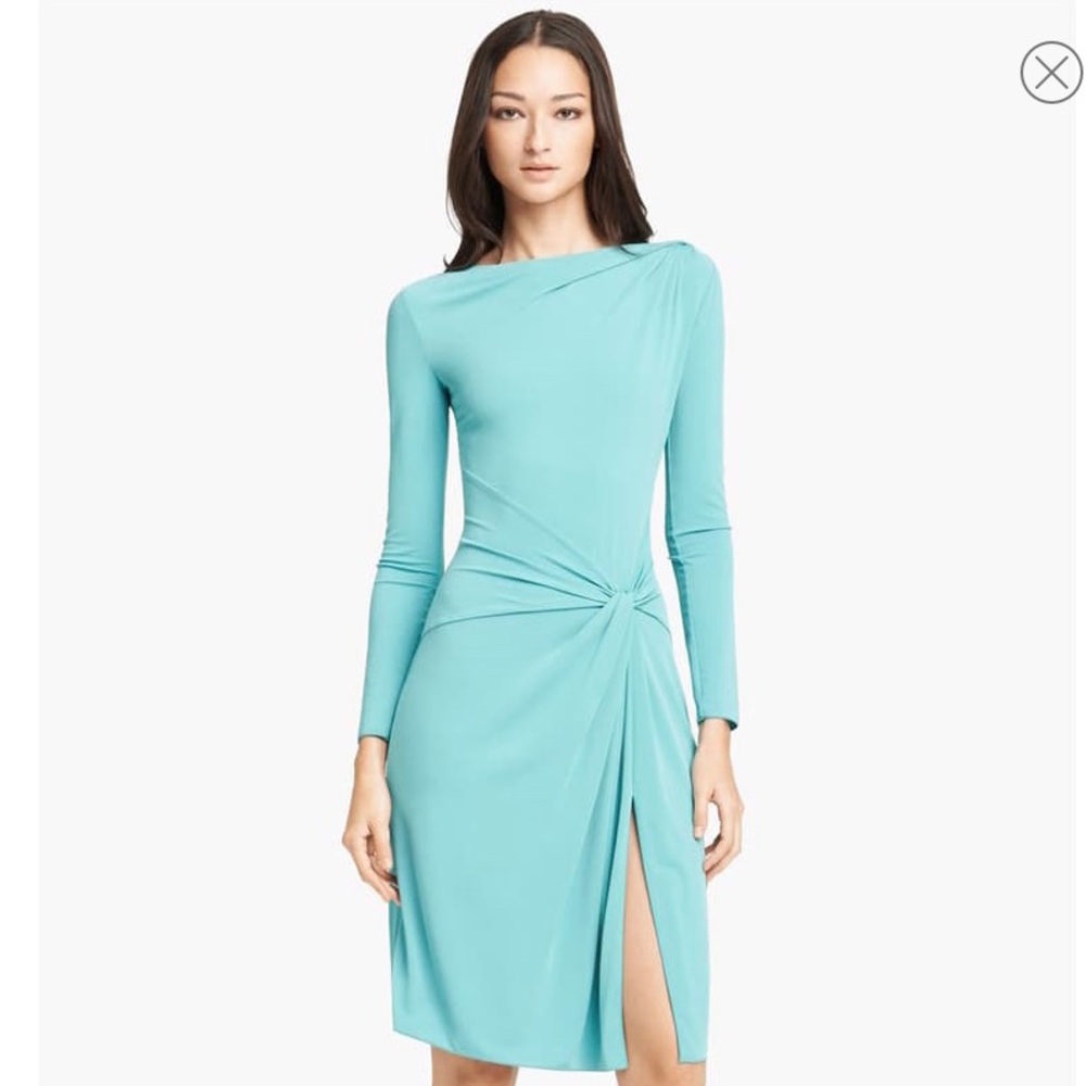 Armani sea foam green dress
